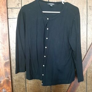 Black long sleeve cardigan